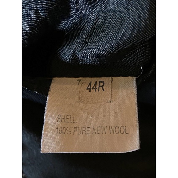 Paul Fredrick Jacket Blazer Mens 44 R New Wool w Viscose Lined Gray Herringbone - Picture 10 of 12